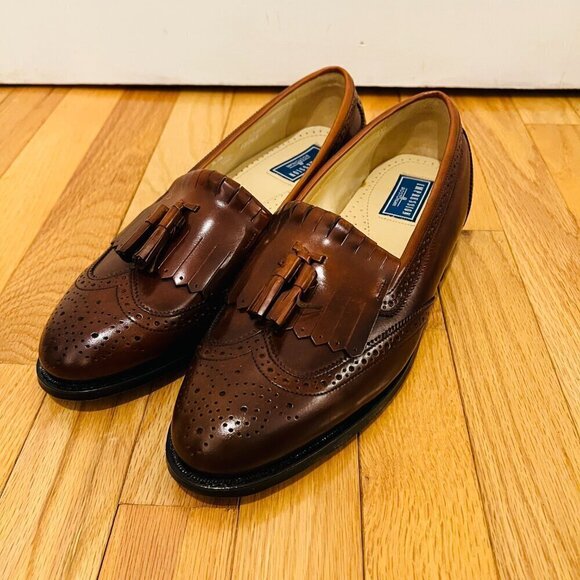 NEW Bostonian Classics Men\'s Shoes 9.5 Tassel Loafers Kiltie Burgundy Slip On main image 7